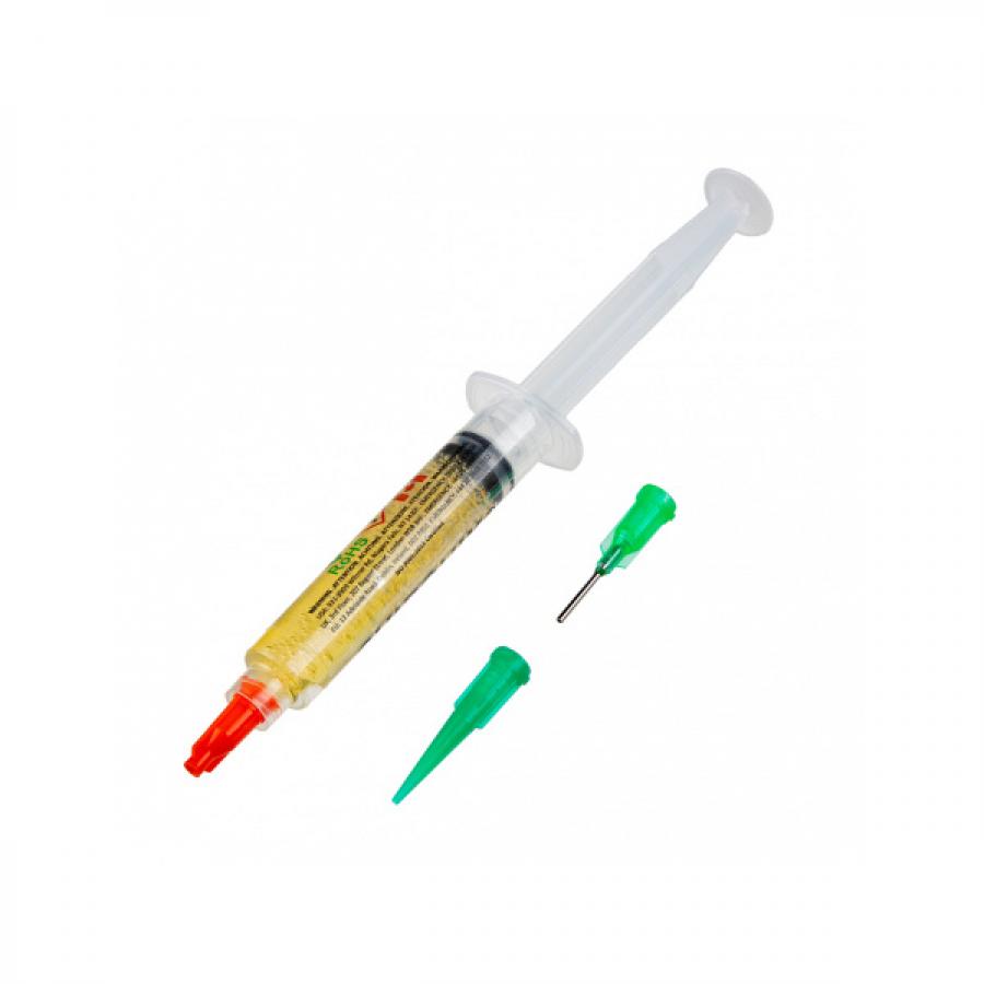 Chip Quik No-Clean Tack Flux in 5cc Syringe (with Tips) [TOL-25101]