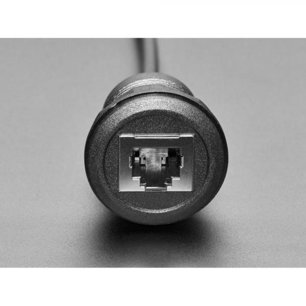 디바이스마트,케이블/전선 > PC/네트워크/통신 케이블 > 전화선 케이블,Adafruit,RJ-12 or RJ-11 Telephone Round Panel Mount Extension Cable [ada-5844],직경 : 약 30mm / 특별한 모양이나 파일링 없이 일반적인 구멍톱이나 비트를 사용하여 목재, 플라스틱 또는 금속에 구멍을 뚫을 수 있습니다