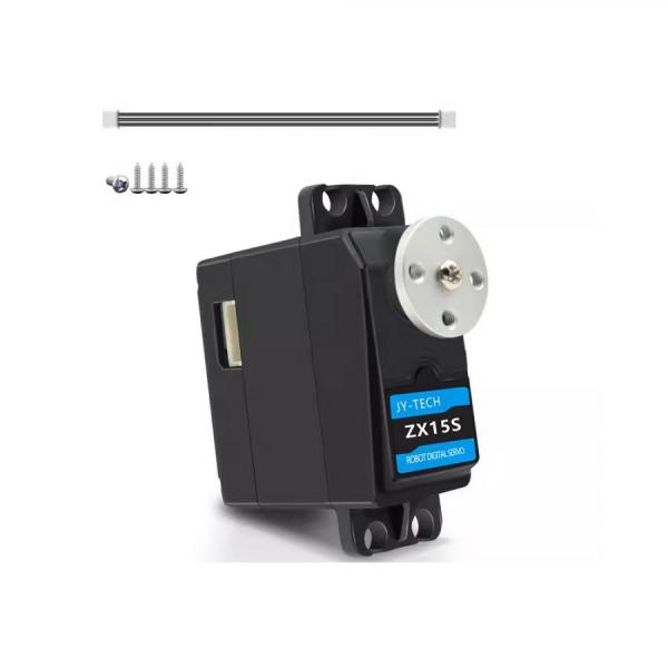 디바이스마트,기계/제어/로봇/모터 > 모터류 > 서보모터,Yeahbot,Serial Bus Servo ZX15S [HPRO-0092],직렬 버스 서보 (단축) / 전압 : 5 ~ 8.4V / 최대 전류 3A(무부하 0.2A)  / 토크 : 15KG.CM / 무부하 속도 : 0.16sec/60도 / 피드백 : 각도, 전압, 온도 / 모드설정 : 서보, 모터(연속회전)