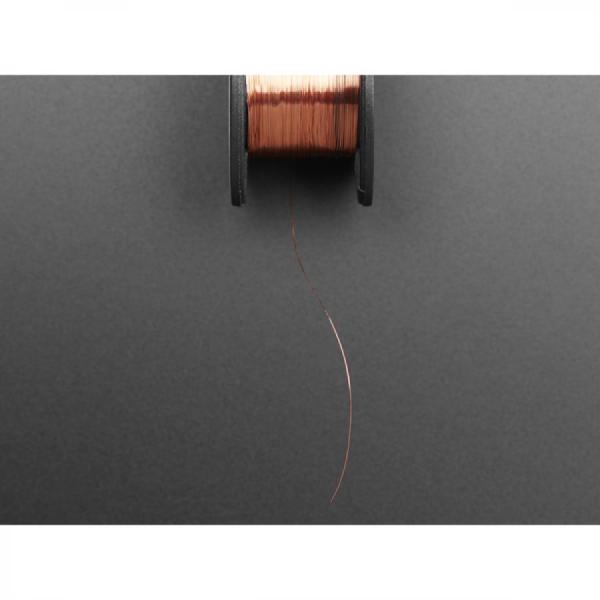 디바이스마트,케이블/전선 > KS/UL/절연전선 > 범용전선,Adafruit,Enameled Copper Magnet Wire – 11 meters / 0.1mm diameter [ada-3522],자석 와이어 / 직경 : 0.1mm / 스풀 무게 : 4.2g