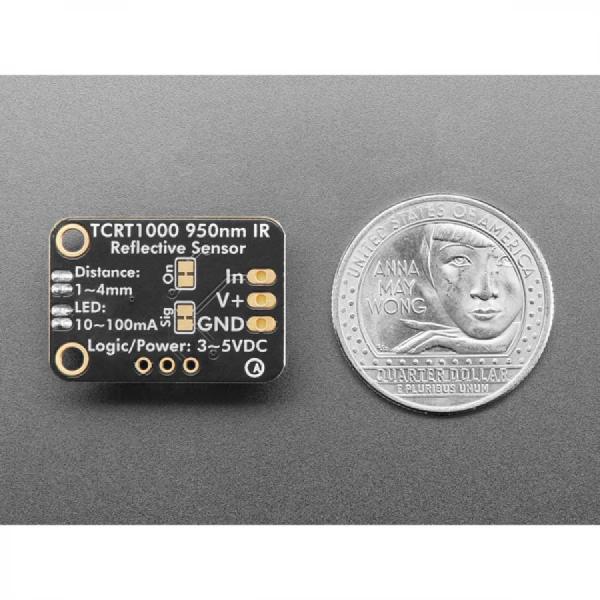 디바이스마트,MCU보드/전자키트 > 센서모듈 > 라이다/거리/초음파/라인 > 적외선(IR)/라인센서,Adafruit,Adafruit STEMMA Reflective Photo Interrupt Sensor - TCRT1000 [ada-5913],IR LED와 IR 포토 트랜지스터로 구성된 복합 전자 장치 / 근접 감지 / 전원 공급 : 3~5V DC