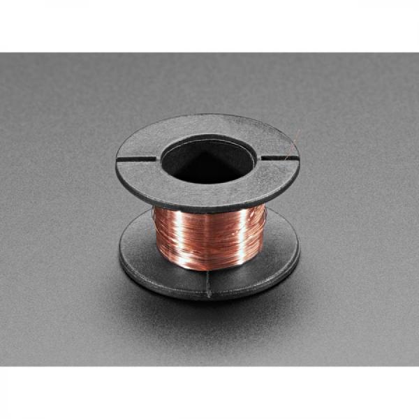 디바이스마트,케이블/전선 > KS/UL/절연전선 > 범용전선,Adafruit,Enameled Copper Magnet Wire – 11 meters / 0.1mm diameter [ada-3522],자석 와이어 / 직경 : 0.1mm / 스풀 무게 : 4.2g