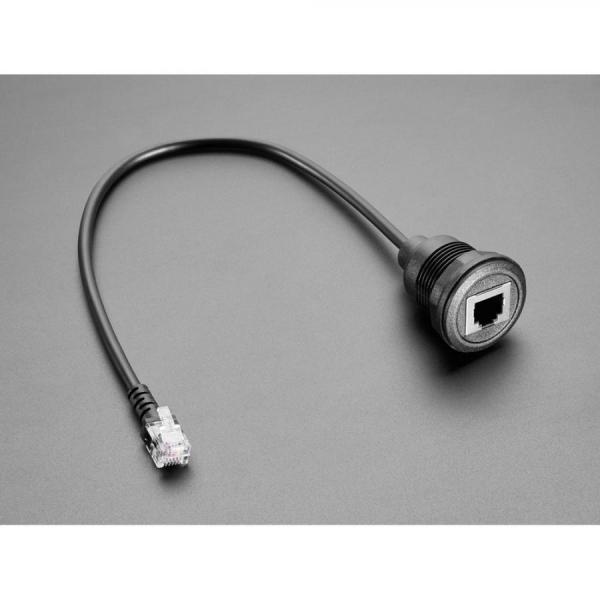 디바이스마트,케이블/전선 > PC/네트워크/통신 케이블 > 전화선 케이블,Adafruit,RJ-12 or RJ-11 Telephone Round Panel Mount Extension Cable [ada-5844],직경 : 약 30mm / 특별한 모양이나 파일링 없이 일반적인 구멍톱이나 비트를 사용하여 목재, 플라스틱 또는 금속에 구멍을 뚫을 수 있습니다