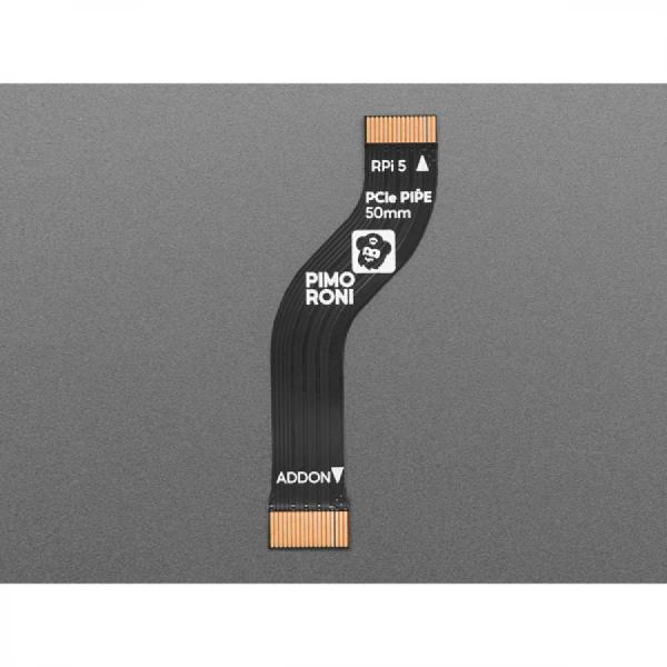 디바이스마트,오픈소스/코딩교육 > 라즈베리파이 > 아답터/방열판/OS/기타,Adafruit,PCIe Flex Cable for NVMe Base and Raspberry Pi 5 – PCIe Pipe - 50mm [ada-5931],Pimoroni NVMe 베이스를 Raspberry Pi 5와  연결 및 배치 / Gen 2 지원 / 길이 : 50mm