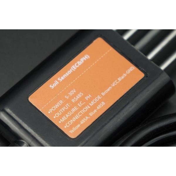 디바이스마트,MCU보드/전자키트 > 센서모듈 > 온도/습도 > 토양수분(토양습도)센서,DFROBOT,MODBUS-RTU RS485 토양 EC 및 pH 모니터링 센서(IP68, 5-30V) [SEN0603],전원 전압: DC 5-30V / 작동 온도: -20°C~+60°C /  Arduino UNO R3 및 TTL-485 확장 보드와 호환 / 보호 수준 : IP68 / 길이 : 2m