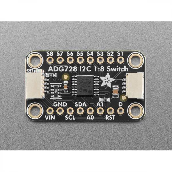 디바이스마트,MCU보드/전자키트 > 버튼/스위치/제어/RTC > 버튼/스위치/조이스틱,Adafruit,Adafruit ADG728 1-to-8 Analog Matrix Switch - Stemma QT [ada-5899],8개의 아날로그 신호를 연결 / 양방향 신호 /  양쪽의  STEMMA  QT 커넥터는 SparkFun Qwiic  I2C 커넥터와 호환 / 2.7V ~ 5.5V 단일 공급 /  2.5Ω 저항