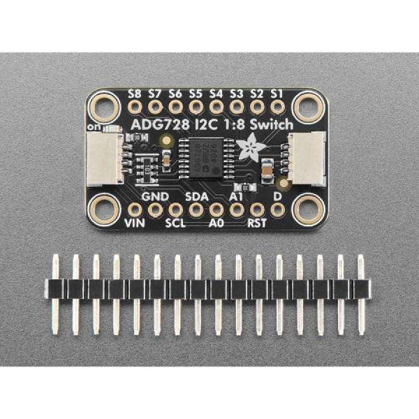 디바이스마트,MCU보드/전자키트 > 버튼/스위치/제어/RTC > 버튼/스위치/조이스틱,Adafruit,Adafruit ADG728 1-to-8 Analog Matrix Switch - Stemma QT [ada-5899],8개의 아날로그 신호를 연결 / 양방향 신호 /  양쪽의  STEMMA  QT 커넥터는 SparkFun Qwiic  I2C 커넥터와 호환 / 2.7V ~ 5.5V 단일 공급 /  2.5Ω 저항