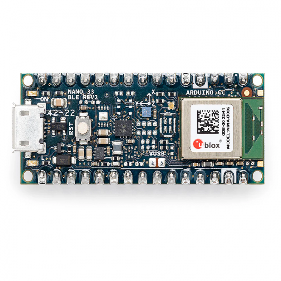 Arduino Nano 33 BLE Rev2 with headers