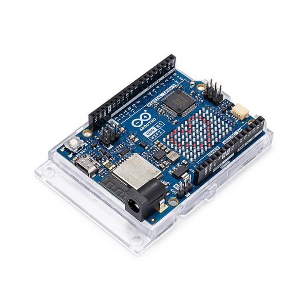 디바이스마트,오픈소스/코딩교육 > 아두이노 > 아두이노 정품 보드/쉴드/키트,아두이노,Arduino UNO R4 WiFi,ABX00087 / 아두이노 우노 R4 와이파이 / RA4M1 프로세서 + ESP32-S3 / 빌트인 와이파이 + 블루투스 / 온보드 12x8 LED 매트릭스 / 포트 : USB-C / 우노 R3 대비 메모리 증가(256kB Flash, 32kB RAM) + 클럭 속도 향상(메인 코어 48MHz, ESP32-S3 최대 240MHz) 및 12-bit DAC, CAN BUS, OP AMP 추가, 24V 입력 지원 / 빌트인 HID + Qwiic 커넥터