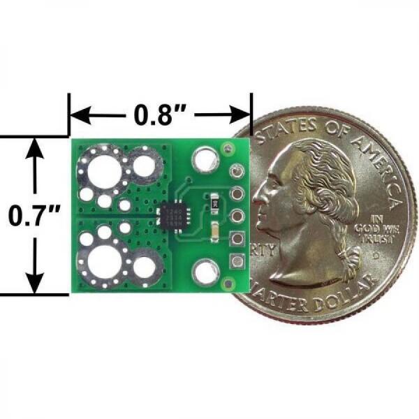 디바이스마트,MCU보드/전자키트 > 센서모듈 > 전압/전류센서,Pololu,ACS71240KEXBLT-010B3 Current Sensor Carrier -10A to +10A, 3.3V #5240,선형 전류 센서 / 낮은 저항(~0.6mΩ) 전류 경로 / 높은 120kHz 대역폭 제공 / 전원 전압 : 3.3V