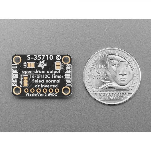 디바이스마트,MCU보드/전자키트 > 버튼/스위치/제어/RTC > RTC/타이머,Adafruit,Adafruit S-35710 Low-Power Wake Up Timer Breakout - STEMMA QT / Qwiic [ada-5959],저전력 감시 타이머 칩 / 24비트 초 카운터 / 전력 소모 매우 낮음 / 1초에서 최대 194일까지 디지털로 구성 가능