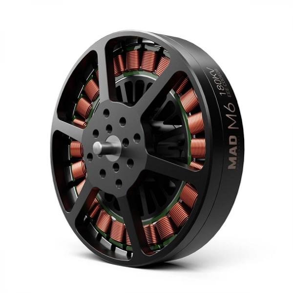 디바이스마트,기계/제어/로봇/모터 > 모터류 > BLDC모터 > 브랜드(Mad Motor) BLDC모터,Mad Motor,M6C08 EEE brushless drone motor 130KV [0101DJ0325],FLUXER Pro 22x6.6 MATT / AMPX 40A(5~14S) / Nominal Voltage : 12S Lipo Battery / Current : 20.1A(MAX) / Thrust : 5.9kg(MAX) / Power : 980W(MAX) / D:72 x 29.4mm / 188g 