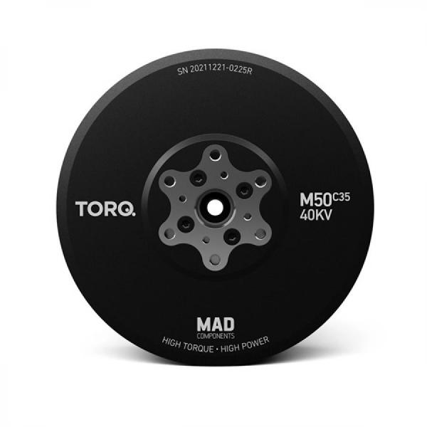 디바이스마트,기계/제어/로봇/모터 > 모터류 > BLDC모터 > 브랜드(Mad Motor) BLDC모터,Mad Motor,M50C35 PRO IPE 34KV [0101DJ1029],FLUXER Pro 63x22 GLOSSY / AMPX FOC 300A(12~24S) / Nominal Voltage : 24S LIPO Battery / Current : 251.5A(MAX) / Thrust : 113.7kg(MAX) / Power : 24987W(MAX) / D:196 x 94mm / 4365g 