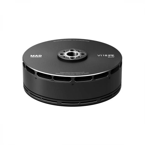 디바이스마트,기계/제어/로봇/모터 > 모터류 > BLDC모터 > 브랜드(Mad Motor) BLDC모터,Mad Motor,V118 eVTOL UAV Drone Motor 55KV [0101DJ1301],FLUXER Pro 40X13.1 GLOSSY / AMPX 200A(12~24S) / Nominal Voltage : 24S LIPO Battery / Current : 164.4A(MAX) / Thrust : 48kg(MAX) / Power : 15885W(MAX) / D:144.2 x 49mm / 1420g 