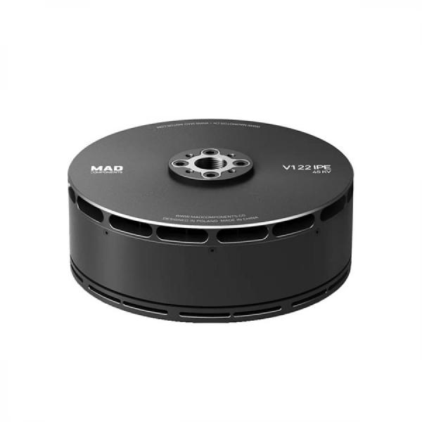 디바이스마트,기계/제어/로봇/모터 > 모터류 > BLDC모터 > 브랜드(Mad Motor) BLDC모터,Mad Motor,V122 brushless drone motor 45KV [0101DJ1302],CB2 42X14 MATT / AMPX 200A(12~24S) / Nominal Voltage : 24S LIPO Battery / Current : 114A(MAX) / Thrust : 48kg(MAX) / Power : 10248W(MAX) / D:144.6 x 53mm / 1600g 