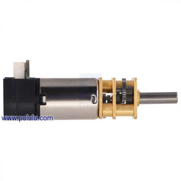 디바이스마트,기계/제어/로봇/모터 > 모터류 > DC기어드모터 > CarbonBrush모터,Pololu,75:1 Micro Metal Gearmotor HP 6V with 12 CPR Encoder, Back Connector #5162,단면적 : 10x12mm / 길이 : 9mm / 직경 : 3mm / DC 금속 기어모터 / 전압 : 6V