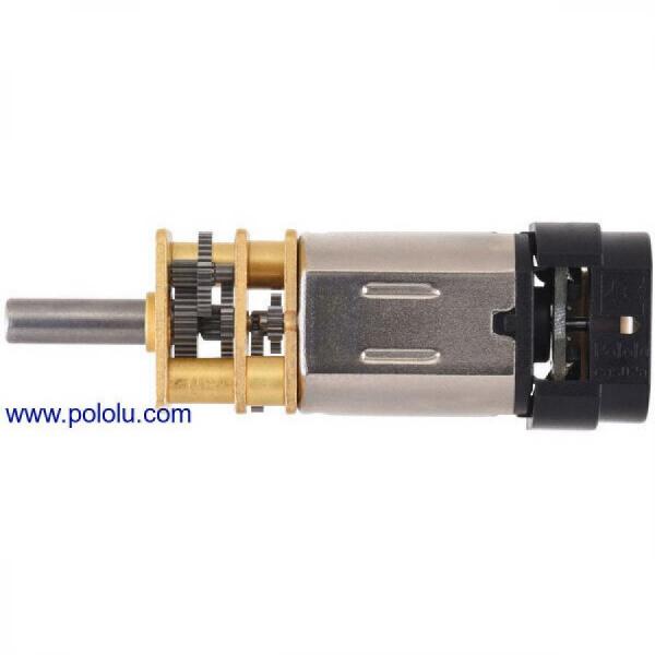 디바이스마트,기계/제어/로봇/모터 > 모터류 > DC기어드모터 > CarbonBrush모터,Pololu,75:1 Micro Metal Gearmotor HP 6V with 12 CPR Encoder, Back Connector #5162,단면적 : 10x12mm / 길이 : 9mm / 직경 : 3mm / DC 금속 기어모터 / 전압 : 6V