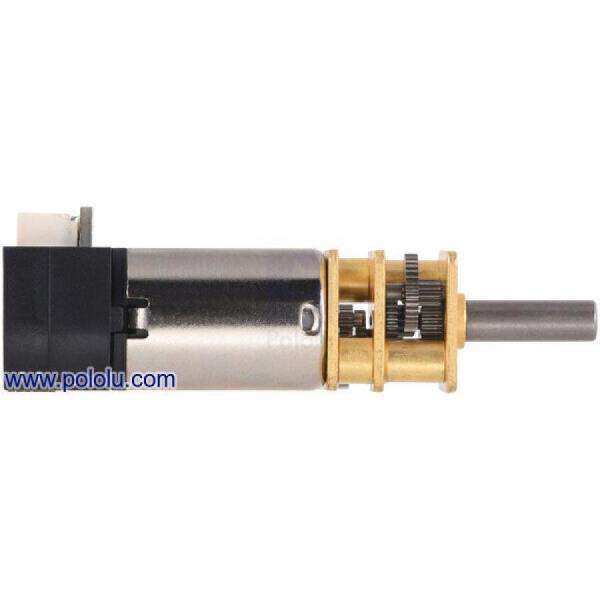 디바이스마트,기계/제어/로봇/모터 > 모터류 > DC기어드모터 > CarbonBrush모터,Pololu,75:1 Micro Metal Gearmotor HP 6V with 12 CPR Encoder, Back Connector #5162,단면적 : 10x12mm / 길이 : 9mm / 직경 : 3mm / DC 금속 기어모터 / 전압 : 6V