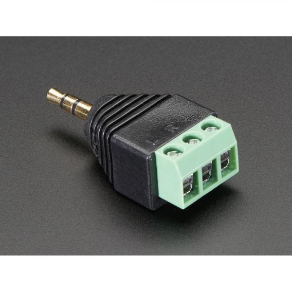 디바이스마트,커넥터/PCB > 터미널블럭 > 소형타입,Adafruit,3.5mm (1/8inch) Stereo Audio Plug Terminal Block [ada-2790],납땜이 필요하지 않습니다 / 무게: 8.5g / 와이어 게이지: 26-16AWG