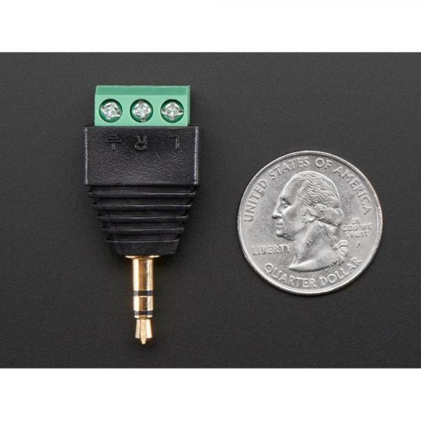 디바이스마트,커넥터/PCB > 터미널블럭 > 소형타입,Adafruit,3.5mm (1/8inch) Stereo Audio Plug Terminal Block [ada-2790],납땜이 필요하지 않습니다 / 무게: 8.5g / 와이어 게이지: 26-16AWG
