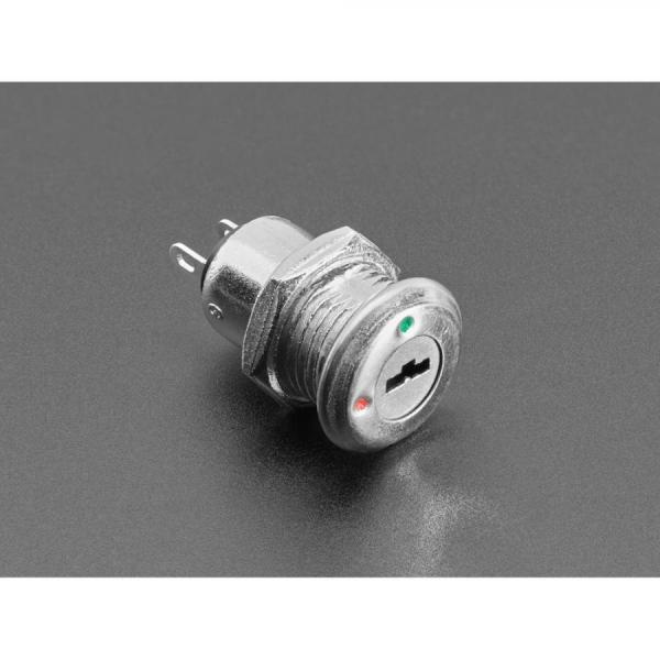 디바이스마트,스위치/부저/전기부품 > 스위치 > 키락 스위치,Adafruit,On-Off Key Lock Switch - 12mm Diameter [ada-5926],레버, 자석을 사용하지 않는 기계식 스위치 / 키 잠금 스위치 /