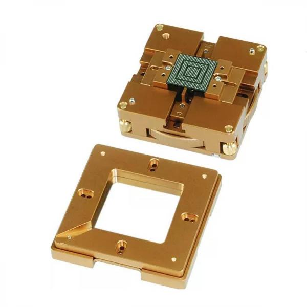 디바이스마트,수공구/전자공구/전동공구 > 전자공구 > PCB작업공구 > BGA 스텐실,SMG,BGA 범용 리볼링 스테이션 [RBL-003],IC칩 볼 납땜 용 / 4*4mm~ 45*45mm 크기의 칩 고정 / 스텐실 고정 / 재질: 강철 / 사이즈 80x80mm, 90x90mm 범용/ PCB(회로 기판)의 표면에 납땜할 볼의 패턴을 정확하게 안착하기 위해 사용됩니다.