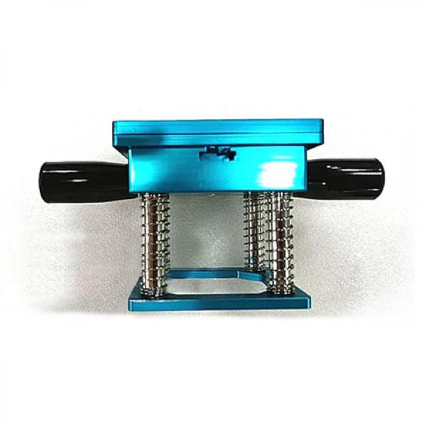 디바이스마트,수공구/전자공구/전동공구 > 전자공구 > PCB작업공구 > BGA 스텐실,SMG,스프링 고정 BGA 리볼링 스테이션 [RBL-005],IC칩 볼 납땜 용 / 스텐실 고정 / 재질: 강철 / 사이즈 90x90mm / PCB(회로 기판)의 표면에 납땜할 볼의 패턴을 정확하게 안착하기 위해 사용됩니다.