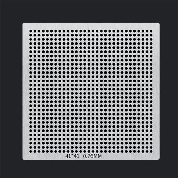 디바이스마트,수공구/전자공구/전동공구 > 전자공구 > PCB작업공구 > BGA 스텐실,SMG,30x30 소형 BGA 범용 스텐실 0.76-1.27mm [RBL-023],IC칩 볼 납땜 용 소형 스텐실 / 0.76규격 1.27mm pitch / 패턴:30x30 / 사이즈:41x41mm / 재질:강철 / PCB(회로 기판)의 표면에 납땜할 볼의 패턴을 정확하게 안착하기 위해 사용됩니다.