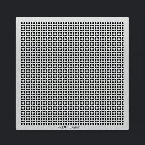 디바이스마트,수공구/전자공구/전동공구 > 전자공구 > PCB작업공구 > BGA 스텐실,SMG,42x42 소형 BGA 범용 스텐실 0.6-1mm [RBL-028],IC칩 볼 납땜 용 소형 스텐실 / 0.6규격 1mm pitch / 패턴:42x42 / 사이즈:45x45mm / 재질:강철 / PCB(회로 기판)의 표면에 납땜할 볼의 패턴을 정확하게 안착하기 위해 사용됩니다.