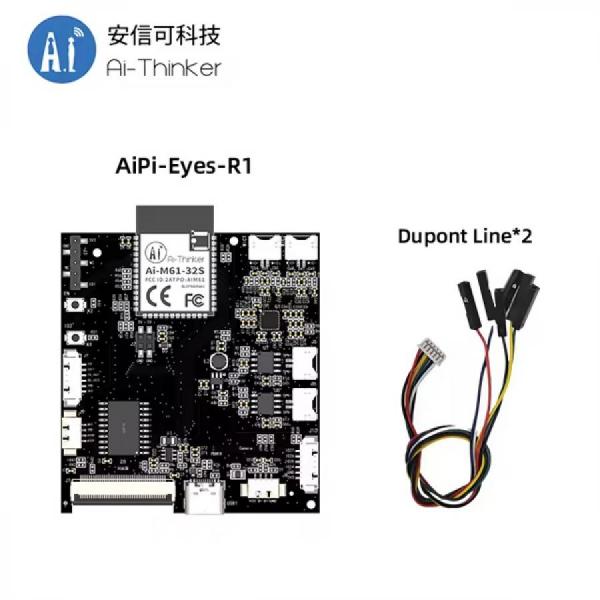 디바이스마트,MCU보드/전자키트 > 인공지능/임베디드/산업용 > 인공지능/머신러닝 > 인공지능 음성인식/스피커,Ai-Thinker,WiFi6 다기능 오디오 개발보드 [AiPi-Eyes-R1],와이파이6, BLE5.3 지원 스피커, 마이크 / 칩셋 : BL618 / 사이즈 : 60*65mm / Type-C(5V) / 모바일 장치, 웨어러블 전자 장치, 스마트 홈 및 기타 분야에서 널리 사용