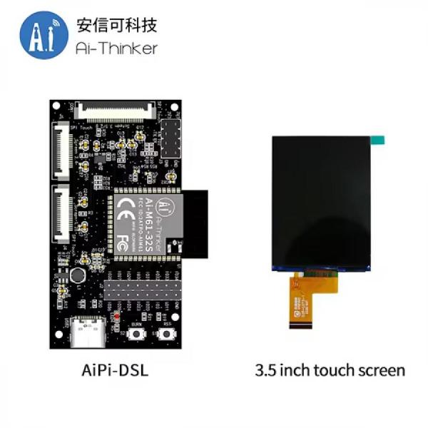 디바이스마트,MCU보드/전자키트 > 인공지능/임베디드/산업용 > 인공지능/머신러닝 > 인공지능 음성인식/스피커,Ai-Thinker,WiFi6 3.5인치 IOT 개발보드 [AiPi-DSL],와이파이6, BLE5.3 지원 스피커, 마이크 / 칩셋 : BL618 / 사이즈 : 35*66mm / Type-C(5V) / 모바일 장치, 웨어러블 전자 장치, 스마트 홈 및 기타 분야에서 널리 사용 / 3.5인치 LCD