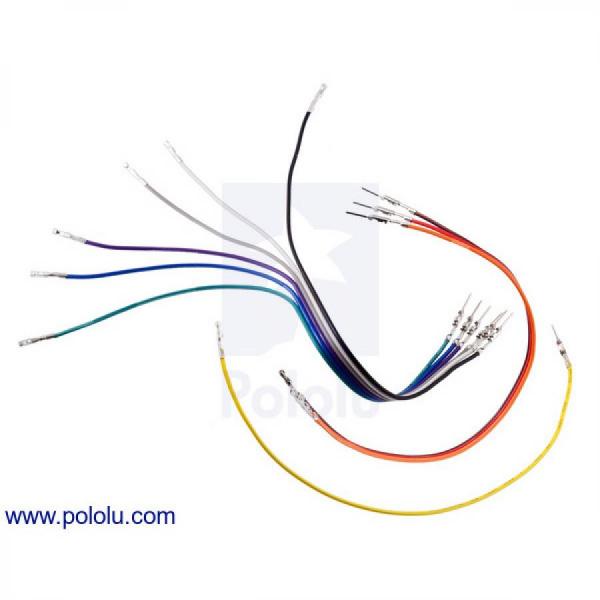 디바이스마트,케이블/전선 > 점퍼/하네스/악어/바나나 > 점퍼 와이어/케이블,Pololu,Ribbon Cable with Pre-Crimped Terminals 10-Color M-F 6inch (15 cm) #4576,6인치(15cm) / 한쪽 끝에는 암 압착 핀이 있고 다른 한쪽 끝에는 수 압착 핀이 있습니다 / 각각 색상이 다른 10개의 와이어