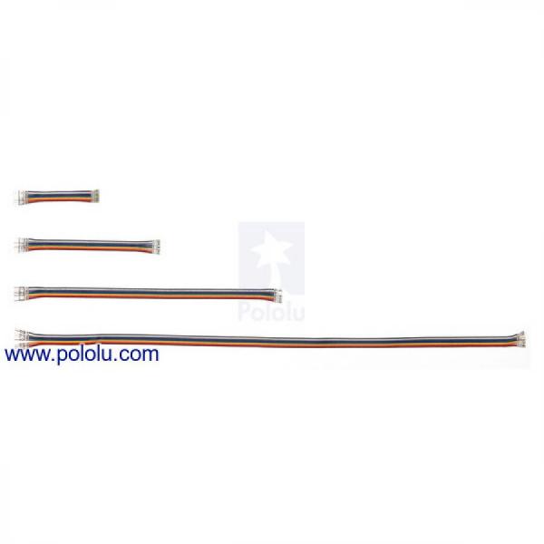 디바이스마트,케이블/전선 > 점퍼/하네스/악어/바나나 > 점퍼 와이어/케이블,Pololu,Ribbon Cable with Pre-Crimped Terminals 10-Color M-F 6inch (15 cm) #4576,6인치(15cm) / 한쪽 끝에는 암 압착 핀이 있고 다른 한쪽 끝에는 수 압착 핀이 있습니다 / 각각 색상이 다른 10개의 와이어