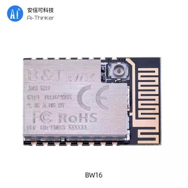 디바이스마트,MCU보드/전자키트 > 통신/네트워크 > 와이파이,Ai-Thinker,RTL8720DN 듀얼 밴드 WiFi + 저전력 Bluetooth 5.0 모듈 [BW16],듀얼 주파수 SoC 모듈 / 칩 : RTL8720DN / 크기 : 24*16*3mm / Cortex-M4F 호환 / 내부 저장 통합