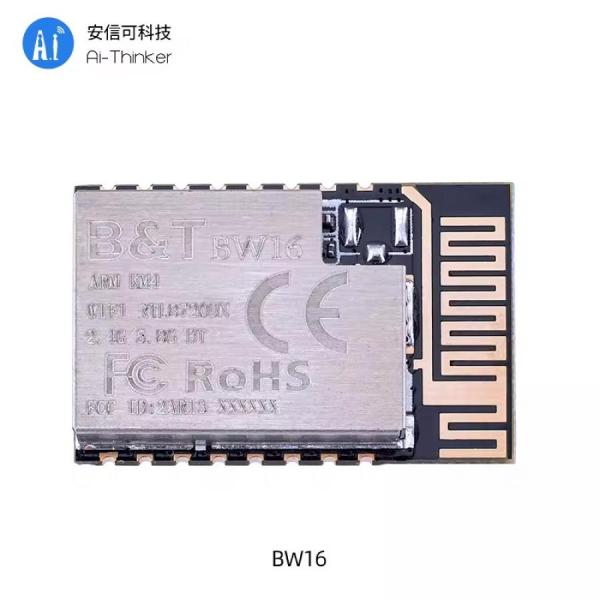 디바이스마트,MCU보드/전자키트 > 통신/네트워크 > 와이파이,Ai-Thinker,RTL8720DN 듀얼 밴드 WiFi + 저전력 Bluetooth 5.0 모듈 [BW16],듀얼 주파수 SoC 모듈 / 칩 : RTL8720DN / 크기 : 24*16*3mm / Cortex-M4F 호환 / 내부 저장 통합