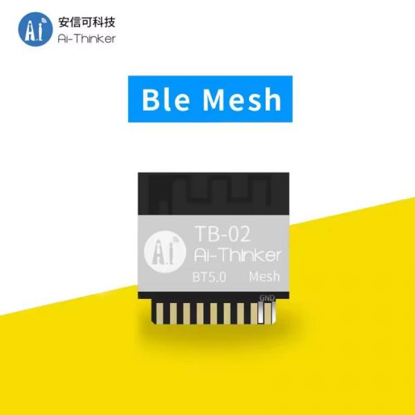 디바이스마트,MCU보드/전자키트 > 통신/네트워크 > 블루투스/BLE,Ai-Thinker,Anxinke Bluetooth BT5.0 모듈 [TB-02],칩 : TLSR8250F512 / 크기 : 24*16*3(±0.2)mm / 전송 속도 : 64Kbps / 주파수 : 2400~2483.5MHz / 작동 온도 : -20°C~ 70°C / 전압 : 2.7V ~ 3.6V