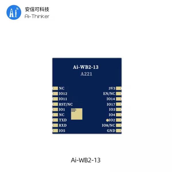 디바이스마트,MCU보드/전자키트 > 통신/네트워크 > 와이파이,Ai-Thinker,WiFi+BLE 콤보모듈 [Ai-WB2-13],코어 프로세서로 BL602 칩 장착 / Wi-Fi 802.11b/g/n 프로토콜 및 BLE 5.0 프로토콜을 지원 / 크기 : 20*18*3.1 / 작동 온도 : -40°C~ 85°C / 전압 : 2.7V ~ 3.6V