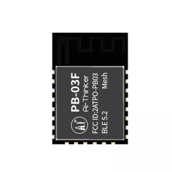디바이스마트,MCU보드/전자키트 > 통신/네트워크 > 블루투스/BLE,Ai-Thinker,저전력 블루투스 BLE5.2 모듈 [PB-03F],저전력 소모를 갖춘 BLE SoC / 칩셋 : PHY6252 / 크기 : 24*16*3.1mm /  작동 온도 : -40°C ~ 85°C / 전압 : 2.7V ~ 3.6V