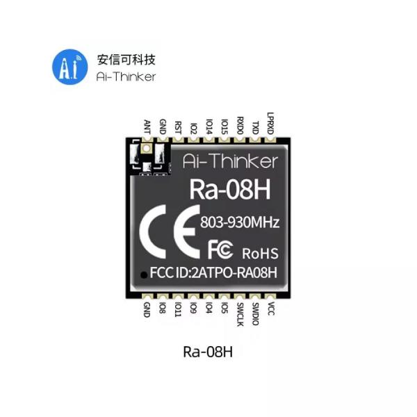 디바이스마트,MCU보드/전자키트 > 통신/네트워크 > RF/LoRa,Ai-Thinker,LoRaWAN RF 모듈 [Ra-08H],초장거리 확산 스펙트럼 통신에 사용 / 칩셋 : ASR6601 / 크기 : 16*16*3.2mm / 주파수 : 809~903MHz / 작동전압 : 2.7V ~ 3.6V