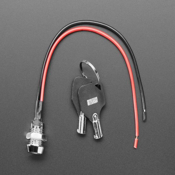 디바이스마트,스위치/부저/전기부품 > 스위치 > 키락 스위치,Adafruit,Momentary On/Off Round Key Lock Switch - 12mm Diameter [ada-5929],레버, 자석을 사용하지 않는 기계식 스위치 / 키 잠금 스위치 / 직경 12mm/0.5인치의 구멍 / 키를 제거하려면 꺼짐으로 회전해야 합니다