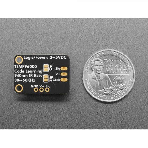 디바이스마트,MCU보드/전자키트 > 센서모듈 > 라이다/거리/초음파/라인 > 적외선(IR)/라인센서,Adafruit,TSMP96000  Infrared IR Receiver Breakout - STEMMA JST PH 2mm [ada-5970],적외선 IR 수신기 / 코드 학습 / 20~60KHz의 IR 신호 감지 및 분석 / 크기 : 25.4mm x 17.7mm x 7.1mm