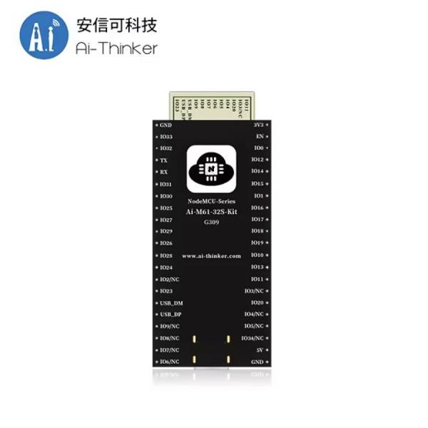 디바이스마트,MCU보드/전자키트 > 통신/네트워크 > 와이파이,Ai-Thinker,WiFi6 + 블루투스 BLE 5.3 콤보 모듈 [Ai-M61-32S-Kit ],Ai-M61-32S 모듈용으로 설계된 개발 보드 / 칩셋 : BL618 / 크기 : 59.83*25.4mm / 작동 온도 : -40°C ~ 85°C