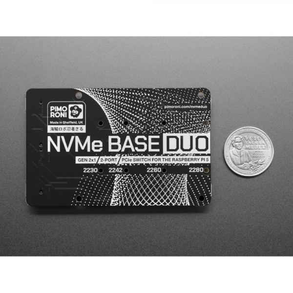 디바이스마트,오픈소스/코딩교육 > 라즈베리파이 > 라즈베리파이 확장보드/HAT,Adafruit,Pimoroni NVMe Base Duo for Raspberry Pi 5 - PIM704 [ada-5969],라즈베리파이5용 PCle Gen 2 확장 보드