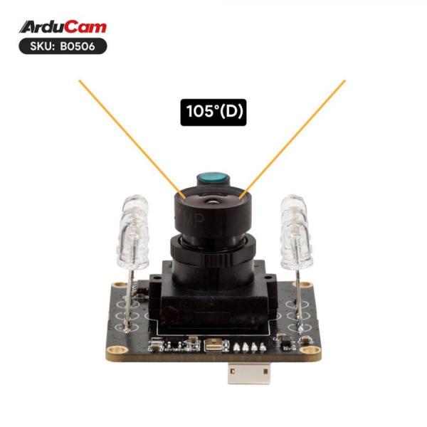 디바이스마트,MCU보드/전자키트 > 카메라/비디오 > 일반카메라,ArduCAM,Arducam 1080P Day/Night Vision USB 카메라 모듈 [B0506],풀 HD 1080P USB 카메라 / 자동 IR-컷 전환 및 IR LED를 갖춘 2MP 적외선 웹캠 / 1/2.7인치 OV2710 CMOS