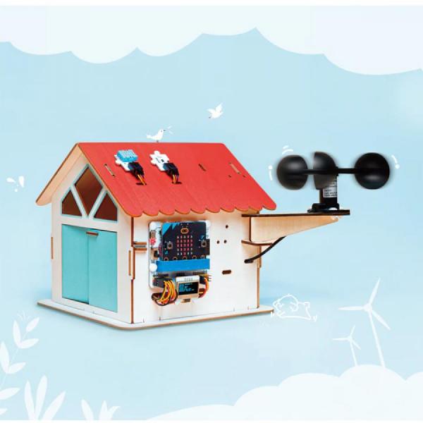 디바이스마트,오픈소스/코딩교육 > Micro:Bit > 마이크로비트 교육용키트,ELECFREAKS,micro:bit Smart Climate Kit, and IOT:bit expansion board [EF08314],마이크로비트 스마트 환경 키트 / 먼지, 온습도, 기상, 자외선 등 모니터링 가능