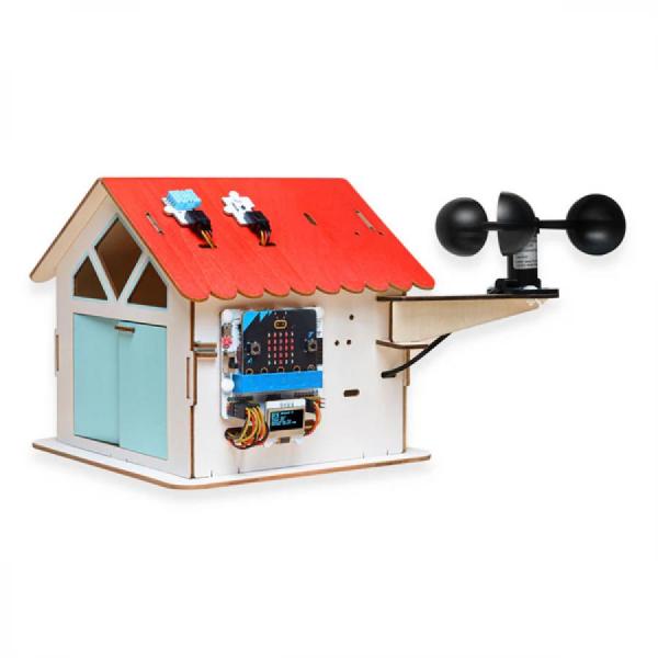 디바이스마트,오픈소스/코딩교육 > Micro:Bit > 마이크로비트 교육용키트,ELECFREAKS,micro:bit Smart Climate Kit, and IOT:bit expansion board [EF08314],마이크로비트 스마트 환경 키트 / 먼지, 온습도, 기상, 자외선 등 모니터링 가능