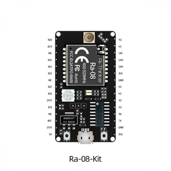 디바이스마트,MCU보드/전자키트 > 통신/네트워크 > RF/LoRa,Ai-Thinker,LoRaWAN RF 모듈 개발 보드 [Ra-08-Kit],초장거리 확산 스펙트럼 통신에 사용 / 칩셋 : ASR6601 / 크기 : 25.4*48.26mm / 주파수 : 410-525MHz / 작동 온도 : -40℃~85℃