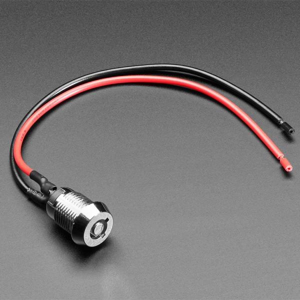 디바이스마트,스위치/부저/전기부품 > 스위치 > 키락 스위치,Adafruit,On/Off Round Key Lock - 12mm Diameter [ada-5927],레버, 자석을 사용하지 않는 기계식 스위치 / 키 잠금 스위치 / 직경 12mm/0.5인치의 구멍