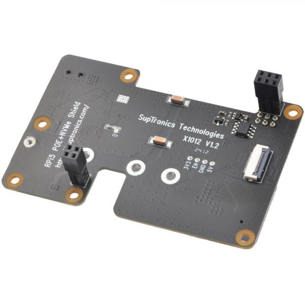 디바이스마트,오픈소스/코딩교육 > 라즈베리파이 > 라즈베리파이 확장보드/HAT,Suptronics,라즈베리파이5 POE PCle M2. 2280 2260 NVMe 상판 [X1012],라즈베리파이5용 NVMe+POE 확장 모듈 / 2280, 2260, 2242, 2230 사이즈 / SSD 부팅 / POE 지원 / 802.3af/at / 입력 전압: 37~57V DC
