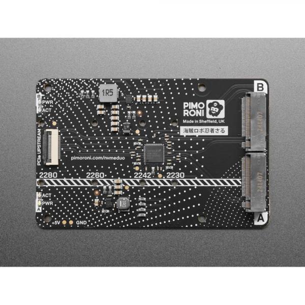 디바이스마트,오픈소스/코딩교육 > 라즈베리파이 > 라즈베리파이 확장보드/HAT,Adafruit,Pimoroni NVMe Base Duo for Raspberry Pi 5 - PIM704 [ada-5969],라즈베리파이5용 PCle Gen 2 확장 보드